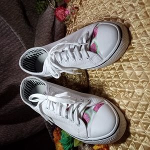 DIY Handprint Watermelon Slices theme Sneakers